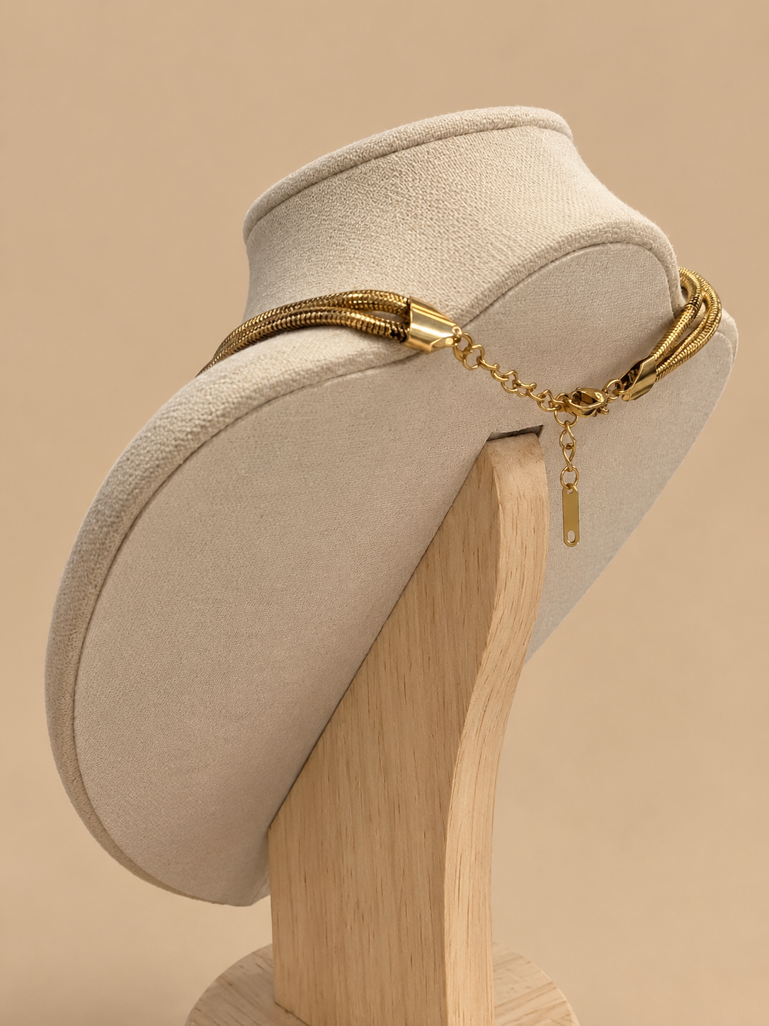 Aurelle Set Gold: Necklace + Bracelet