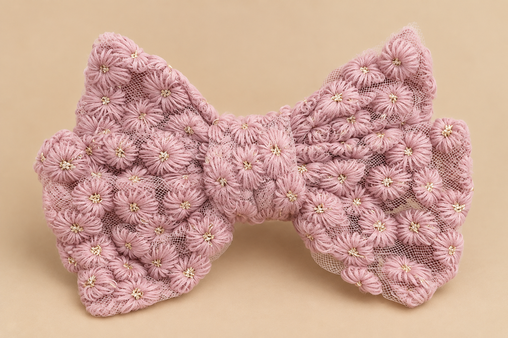 Floral Bow Clip